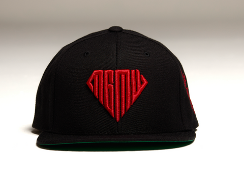 MGMW Classic Black & Red Snapback